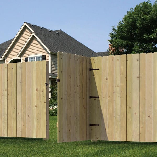 Timber fence gate installation at residential property